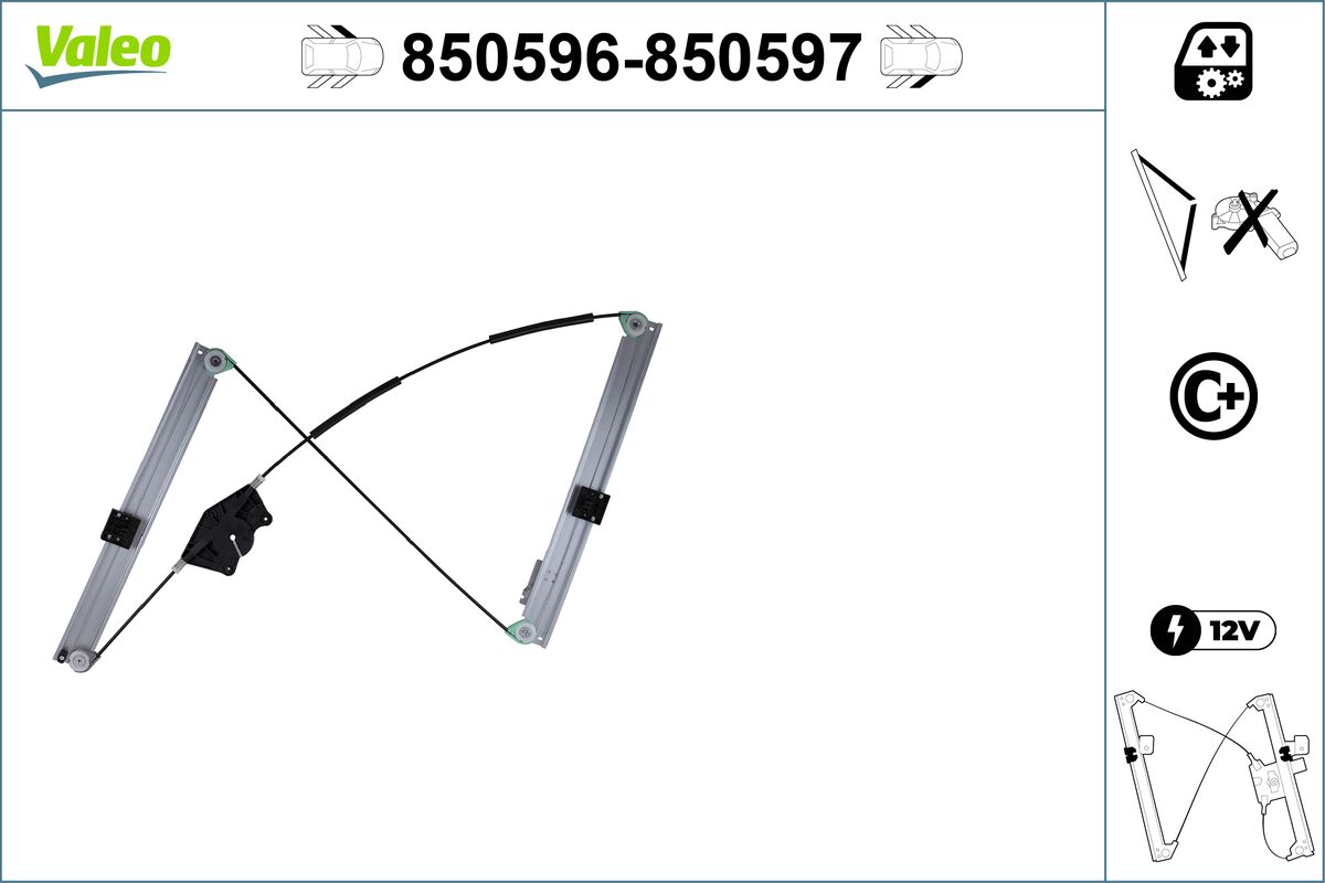 VALEO VAL850596 Ablakemelő